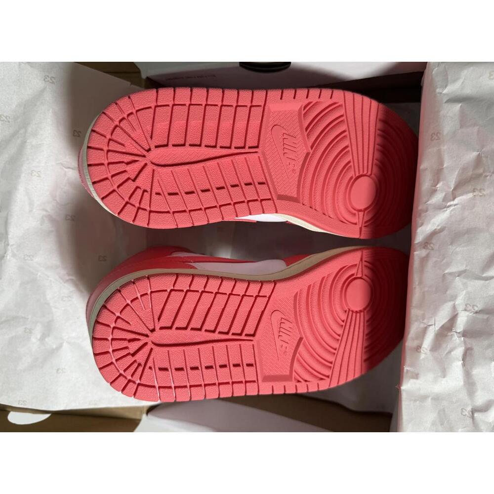 Nike Air Jordan 1 Mid Sea Coral Atmosphere Pink White Men Size 7.5 (BQ6472-186) - Picture 4 of 9